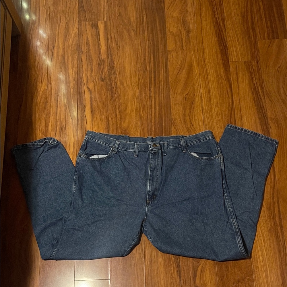 Rustler Men's Dark Blue Relaxed Jeans